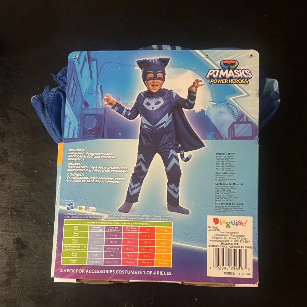 Power héroes Disguise Catboy Costume for Toddlers‎ - Blue